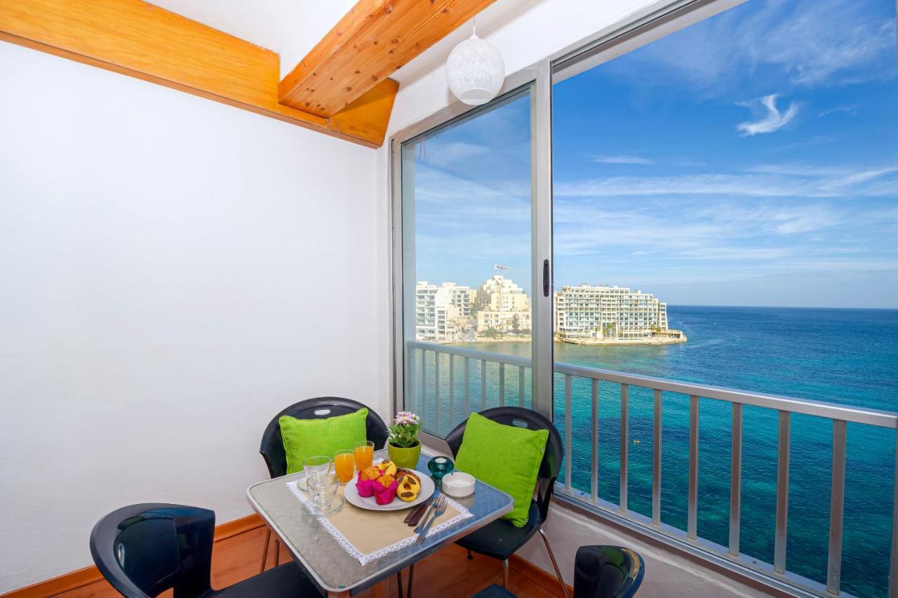 Spinola Bay Top Floor Seafront 3 Bedroom Apartment With Panoramic Sea Views - By Getawaysmalta Saint Julian's Exterior photo